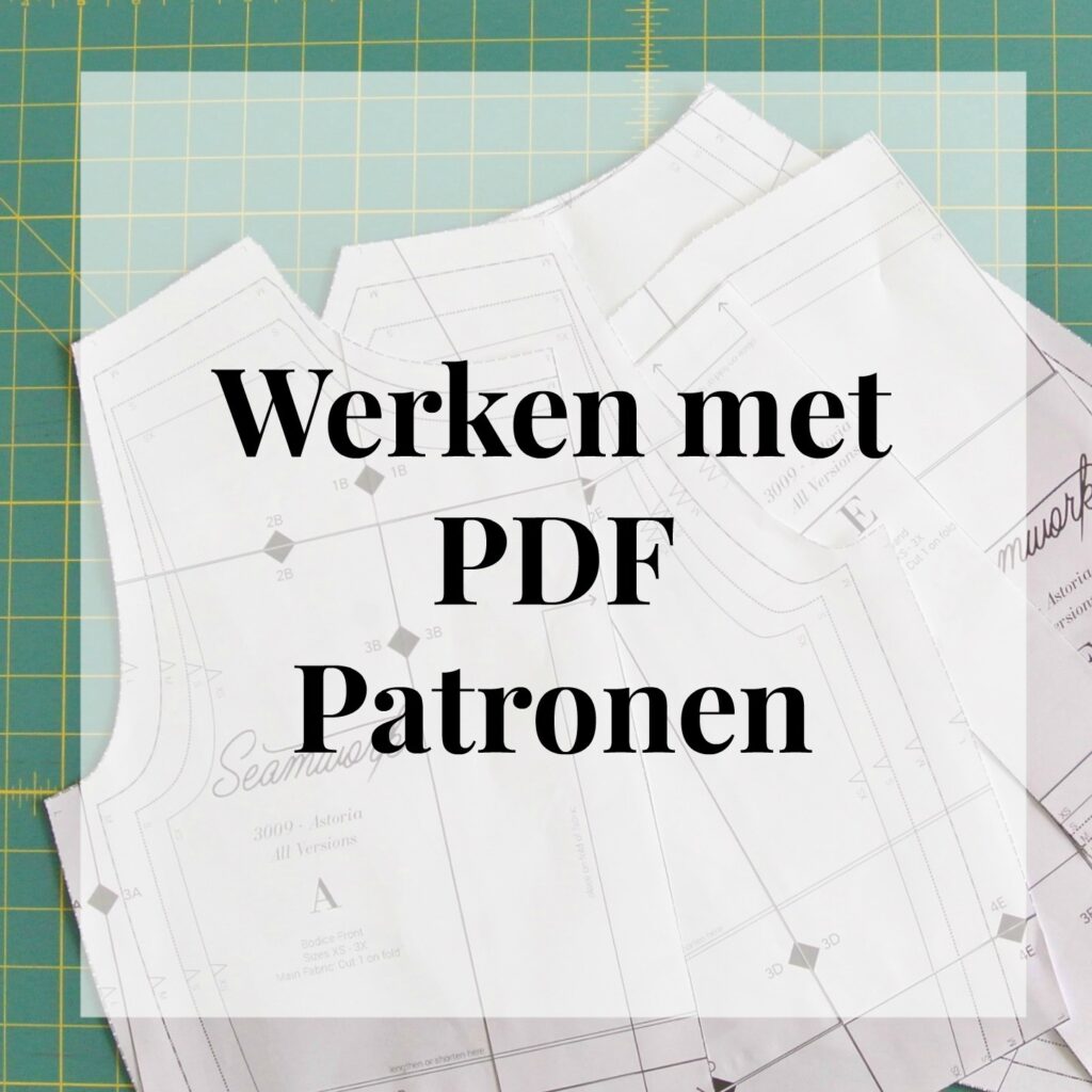 hoe plak je een naaipatroon in elkaar