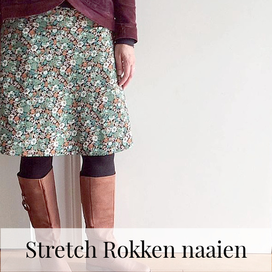 stretch rokken button