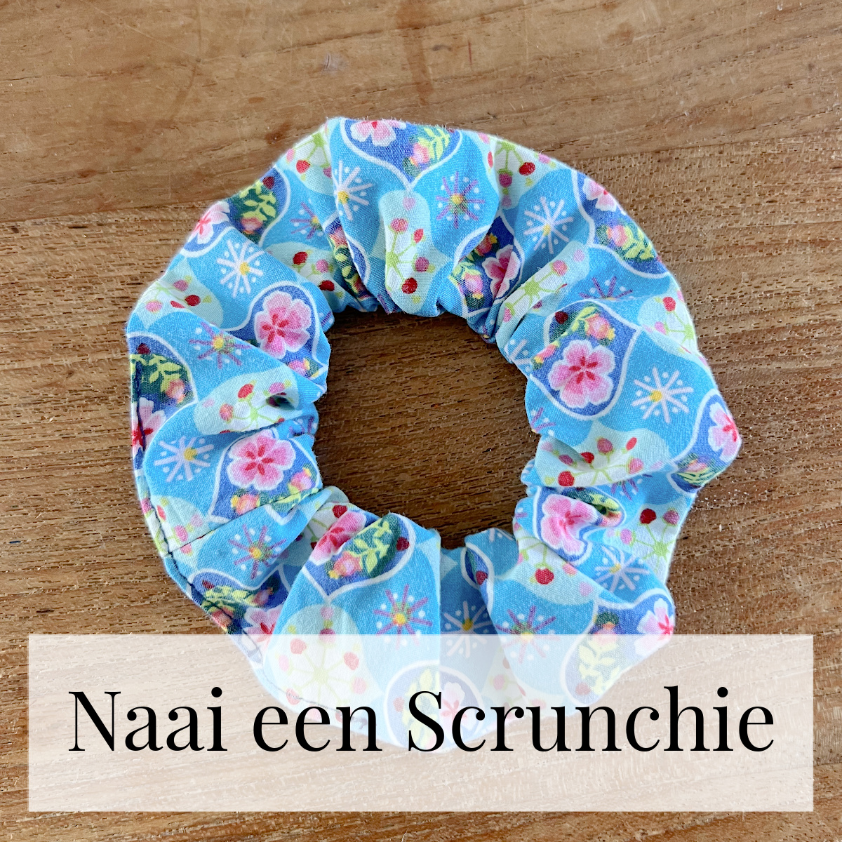 naaien voor beginners maak een scrunchie